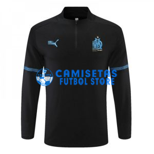 Sudadera De Entrenamiento Olympique Marsella 2021/2022 Negro/Azul