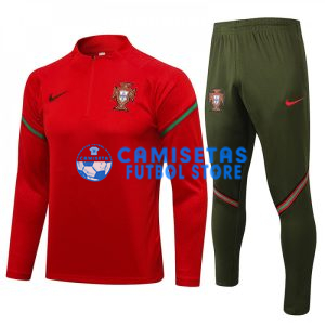 Sudadera de Entrenamiento Portugal 2021 Kit Rojo