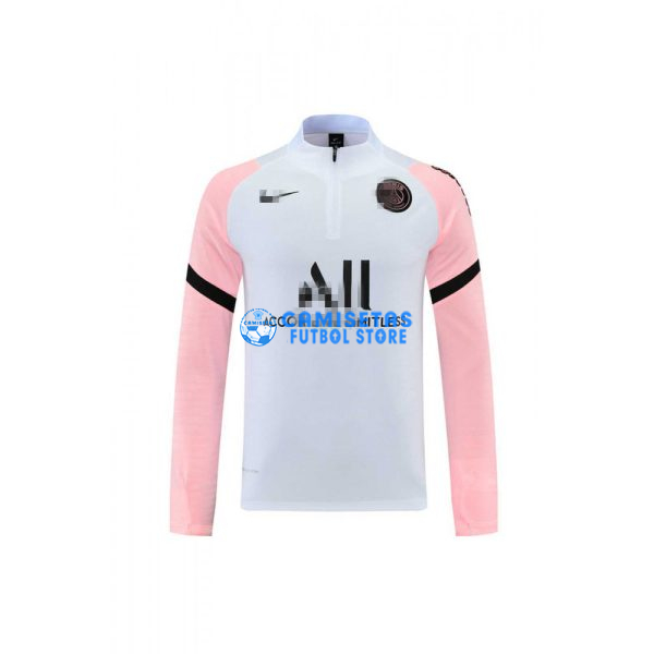 Sudadera De Entrenamiento PSG 2021/2022 Blanco/Rosa