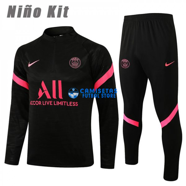 Sudadera De Entrenamiento PSG 2021/2022 Niño Kit Negro