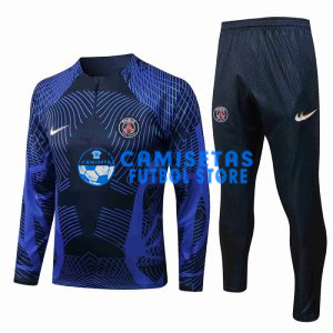 Sudadera De Entrenamiento PSG 2022/2023 Kit Azul Marino/Azul