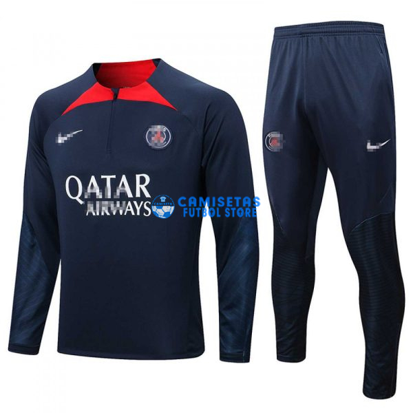 Sudadera De Entrenamiento PSG 2022/2023 Kit Azul Marino/Rojo