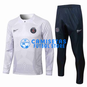 Sudadera De Entrenamiento PSG 2022/2023 Kit Blanco/Gris