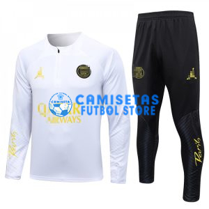 Sudadera De Entrenamiento PSG 2023/2024 Kit Blanco/Amarillo