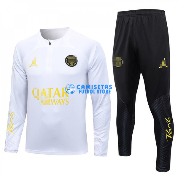 Sudadera De Entrenamiento PSG 2023/2024 Kit Blanco/Amarillo