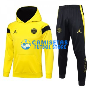 Sudadera De Entrenamiento PSG 2023/2024 Con Capucha Kit Amarillo/Negro