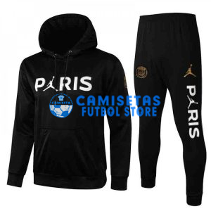 Sudadera PSG 2021/2022 Con Capucha Kit Negro Marca Blanco