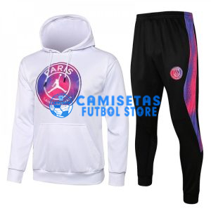 Sudadera PSG 2021/2022 Jordan Con Capucha Kit Blanco