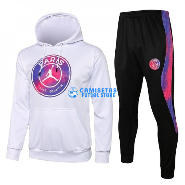 Sudadera PSG 2021/2022 Jordan Con Capucha Kit Blanco