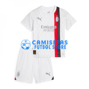 Camiseta AC Milan 2ª Equipación 2023/2024 Niño Kit