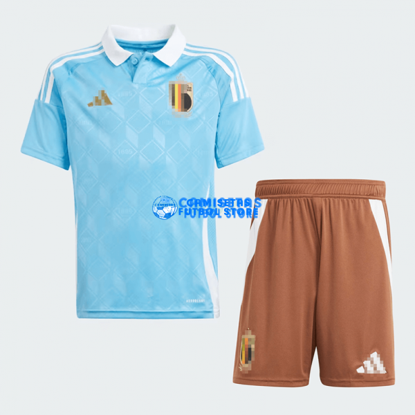 Camiseta Bélgica 2ª Equipación 2024 Niño Kit