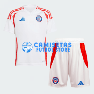 Camiseta Chile 2ª Equipación 2024 Niño Kit