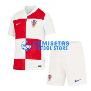 Camiseta Croacia 1ª Equipación 2024 Niño Kit