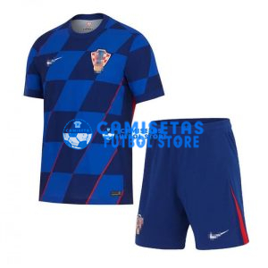 Camiseta Croacia 2ª Equipación 2024 Niño Kit