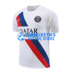 Camiseta de Entrenamiento PSG 2024/2025 Blanco/Rojo/Azul