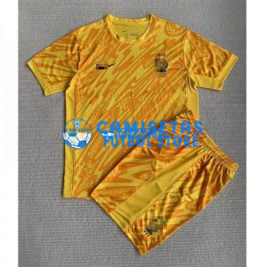 Camiseta De Portero Francia 2024 Niño Kit Amarillo