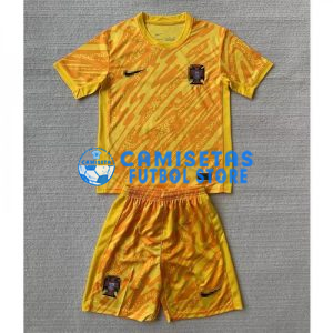 Camiseta De Portero Portugal 2024 Niño Kit Amarillo