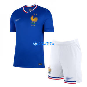 Camiseta Francia 1ª Equipación 2024 Niño Kit