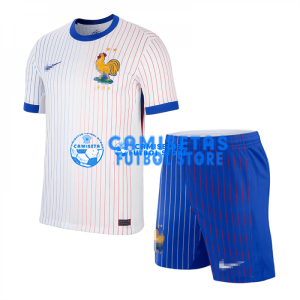 Camiseta Francia 2ª Equipación 2024 Niño Kit