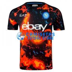 Camiseta Napoli 2024/2025 Pre-Match Negro/Naranja