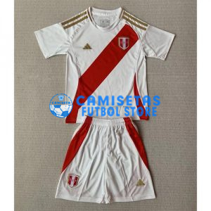 Camiseta Perú 1ª Equipación 2024 Niño Kit