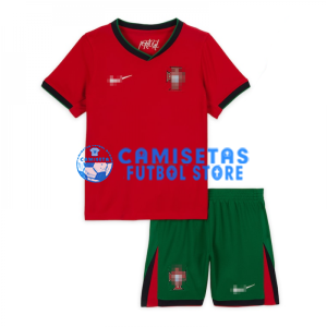 Camiseta Portugal 1ª Equipación 2024 Niño Kit