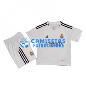 Camiseta Real Madrid 2024/2025 Blanco/Negro Niño Kit