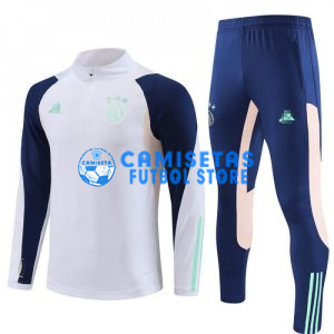 Sudadera de Entrenamiento Ajax de Ámsterdam 2023/2024 Kit Blanco/Azul