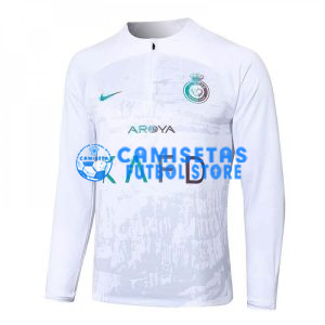 Sudadera de Entrenamiento Al-Nassr FC 2024/2025 Blanco con Estampado