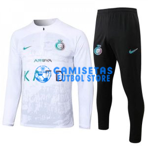 Sudadera de Entrenamiento Al-Nassr FC 2024/2025 Kit Blanco con Estampado