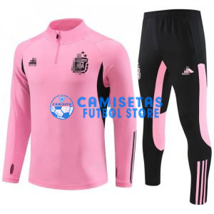 Sudadera De Entrenamiento Argentina 2024 Kit Rosa