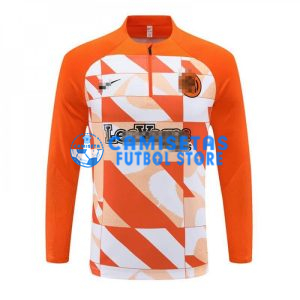 Sudadera de Entrenamiento Inter de Milán 2024/2025 Naranja/Blanco