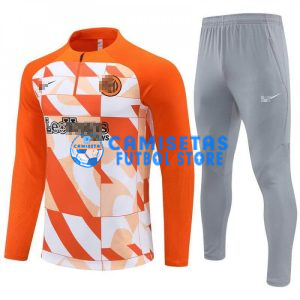 Sudadera de Entrenamiento Inter de Milán 2024/2025 Kit Naranja/Blanco