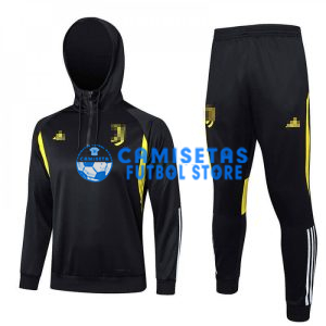 Sudadera de Entrenamiento Juventus 2023/2024 Con Capucha Kit Negro