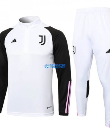 Sudadera de Entrenamiento Juventus 2023/2024 Kit Blanco/Negro