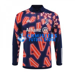 Sudadera De Entrenamiento Juventus 2024/2025 Azul Marino/Rojo