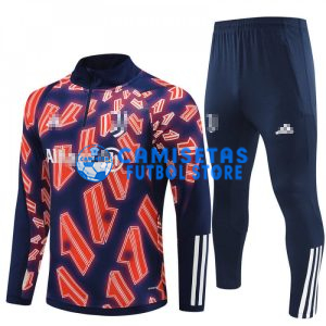 Sudadera De Entrenamiento Juventus 2024/2025 Kit Azul Marino/Rojo