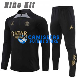 Sudadera de Entrenamiento PSG 2024/2025 Niño Kit Negro