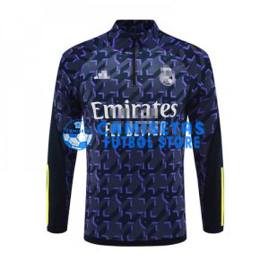 Sudadera De Entrenamiento Real Madrid 2024/2025 Azul Marino/Morado