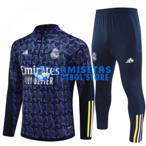 Sudadera De Entrenamiento Real Madrid 2024/2025 Kit Azul Marino/Morado