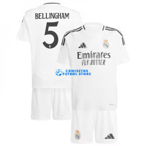 Camiseta Bellingham 5 Real Madrid 1ª Equipación 2024/2025 Niño Kit