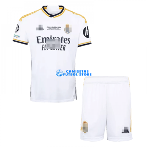 Camiseta Real Madrid UCL Final 1ª Equipación 2023/2024 Niño Kit