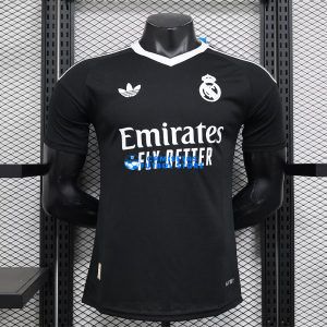 Real Madrid 24/25 Portero Camiseta de la negro equipación VERSIÓN JUGADOR