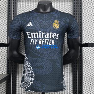 Real Madrid 24-25 CAMISETA dragón Negro Especial VERSIÓN JUGADOR