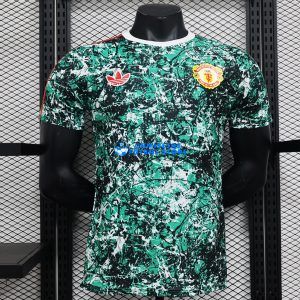 Manchester United 24-25 Camiseta de la Verde Gris VERSIÓN JUGADOR