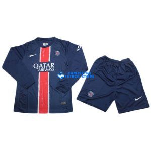 PSG 2024/2025 Manga larga de la 1ª equipación Niños