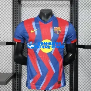 Camiseta Barcelona 4ª Equipación 2025/2026 Azul/Rojo (EDICIÓN JUGADOR)