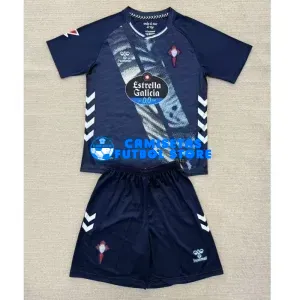 Camiseta Celta De Vigo 2ª Equipación 2025/2026 Azul Marino Niño Kit con La Liga Parche