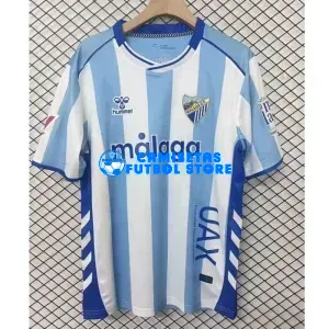 Camiseta Málaga CF 1ª Equipación 2025/2026 Azul/Blanco con Parche La Liga