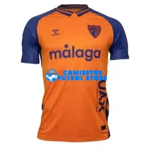 Camiseta Málaga CF 2ª Equipación 2025/2026 Naranja/Azul con Parche La Liga